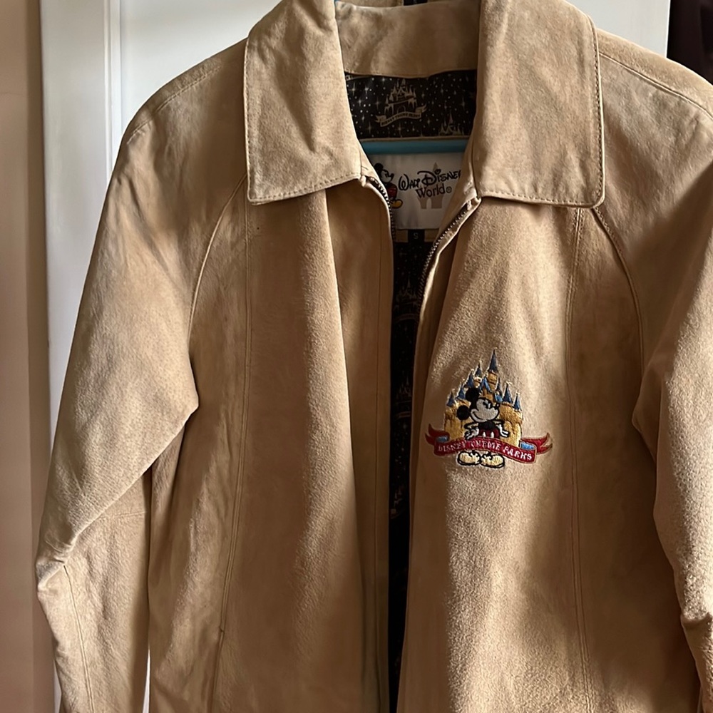 Vintage Walt Disney World genuine leather (suede) jacket.